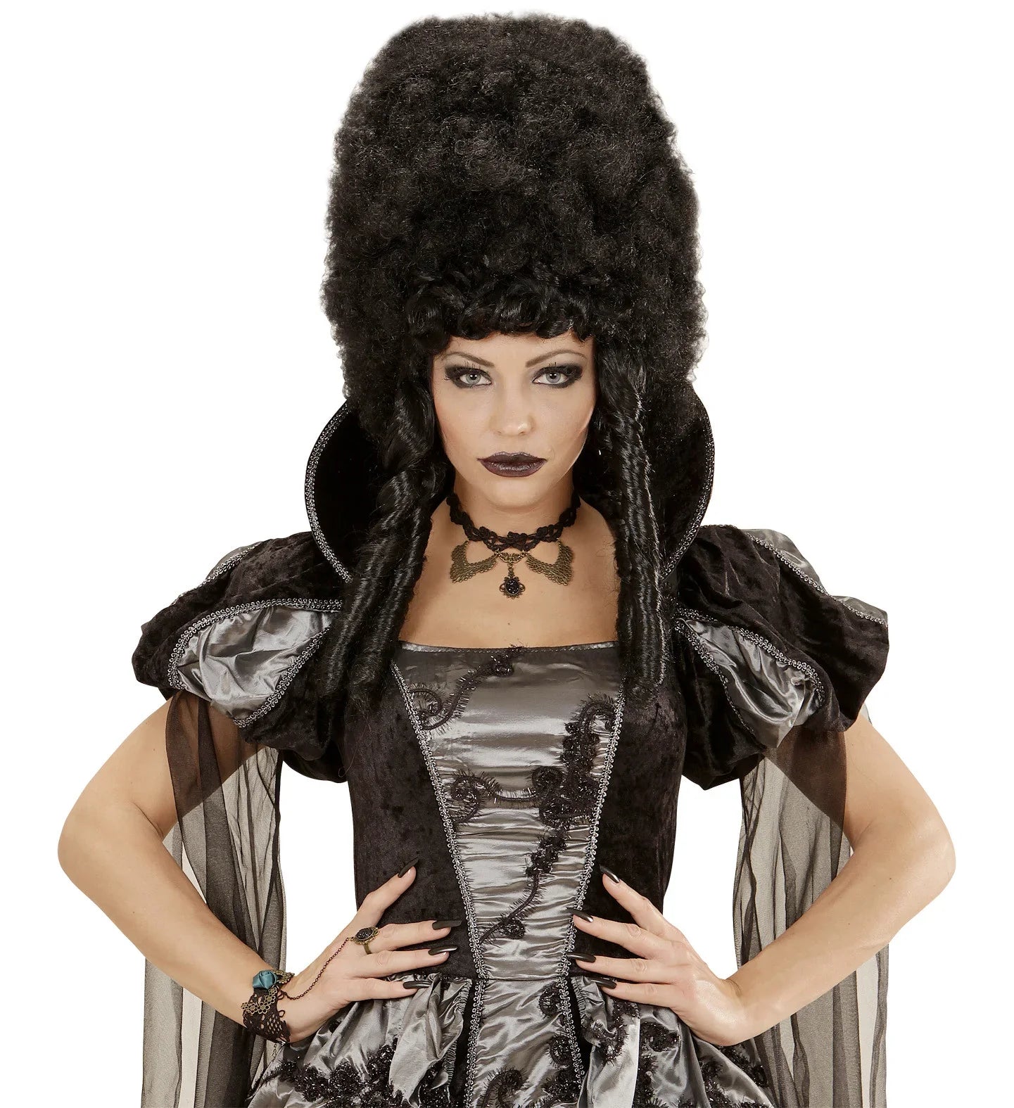 Pulsera de Encaje de Vampiresa con Cadena y Anillo Brazaletes y Pulseras Widmann